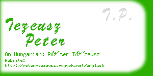 tezeusz peter business card